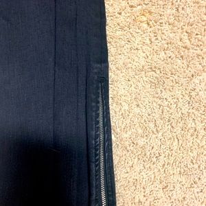 Abercrombie black raw hem pant